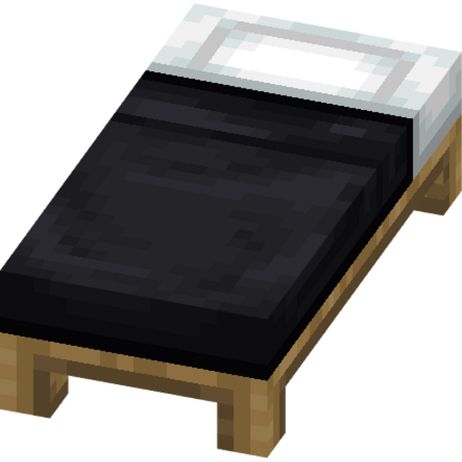 Black Bed - 3D View