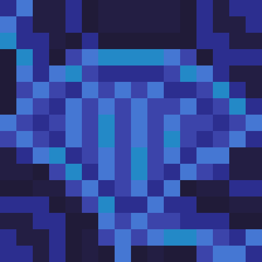 Blue Glazed Terracotta - Flat View