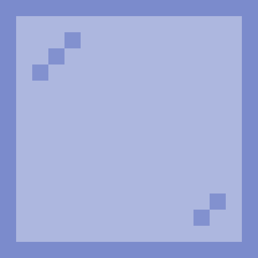 Blue Stained Glass - Flat View