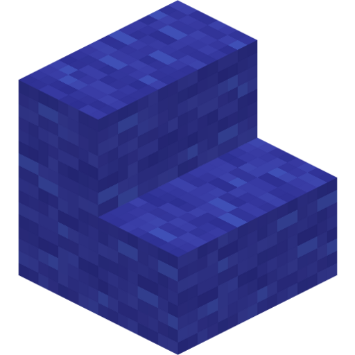 Blue Wool Stairs - 3D View
