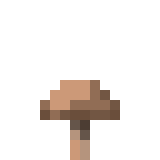Brown Mushroom - Flat View