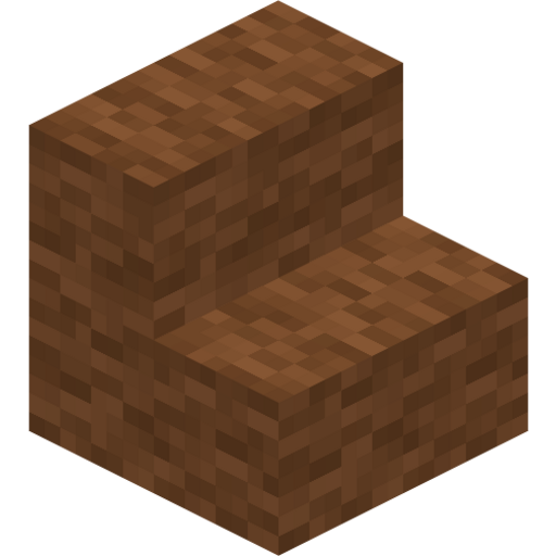 Brown Wool Stairs - 3D View