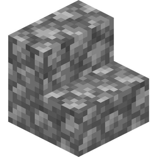 Cobblestone Stairs - 3D View