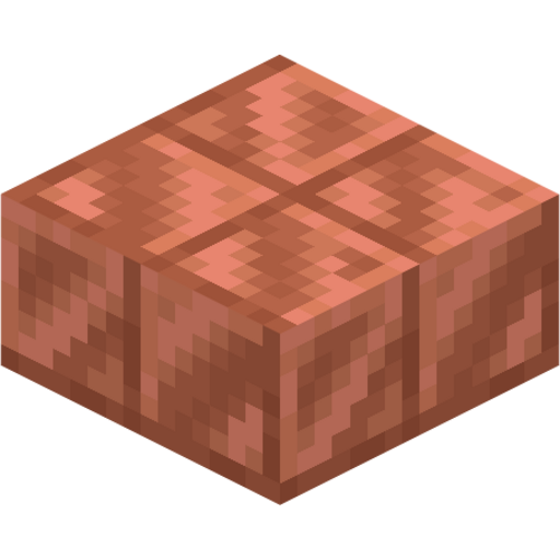 Cut Copper Slab - 3D View