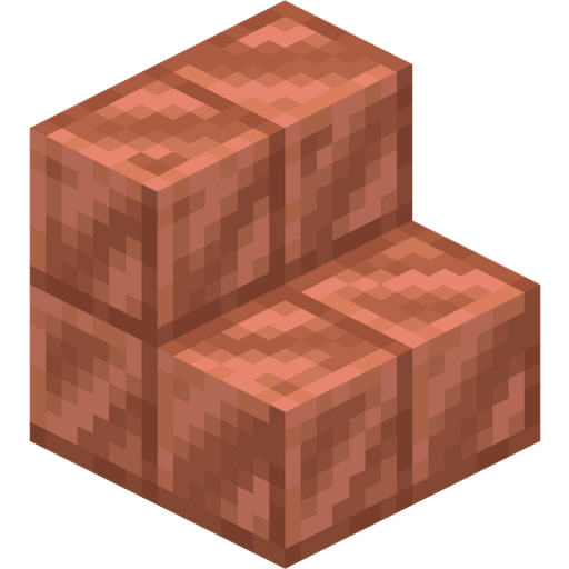 Cut Copper Stairs - 3D View