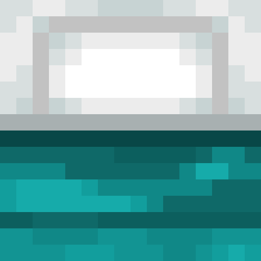 Cyan Bed - Flat View