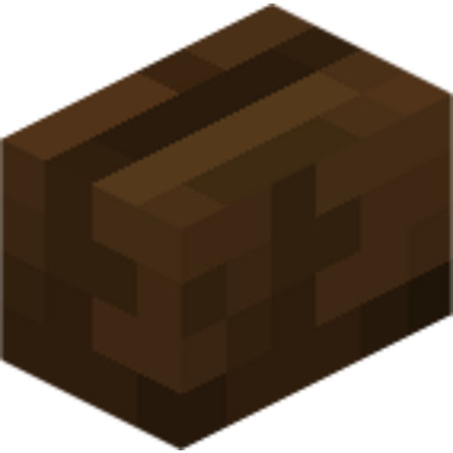 Dark Oak Button - 3D View