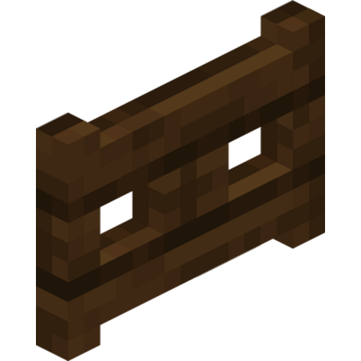 Dark Oak Fence Gate - 3D View