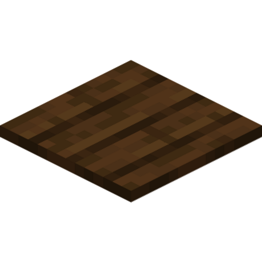 Dark Oak Pressure Plate - 3D View