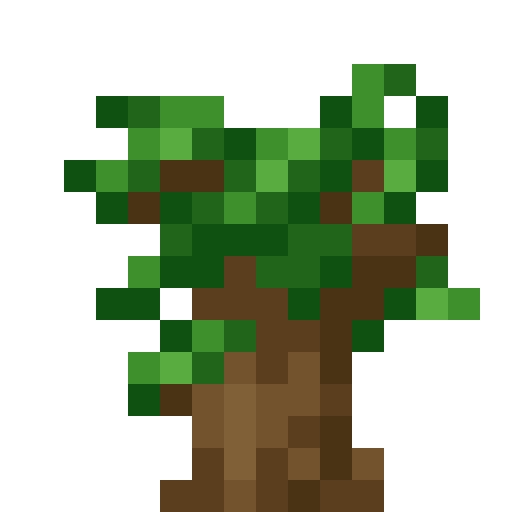 Dark Oak Sapling - Flat View