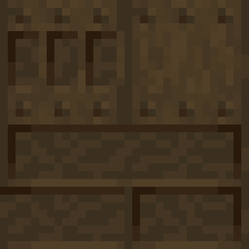 Dark Oak Shelf - Flat View