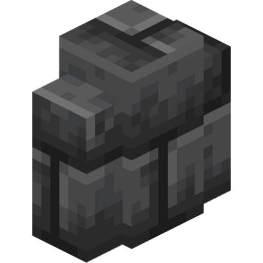 Deepslate Brick Wall - 3D View