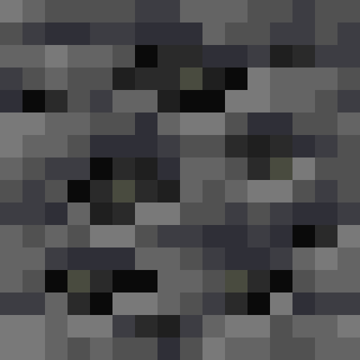 Deepslate Coal Ore - Flat View