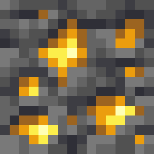 Deepslate Gold Ore - Flat View