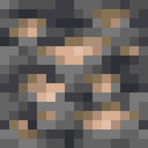 Deepslate Iron Ore - Flat View