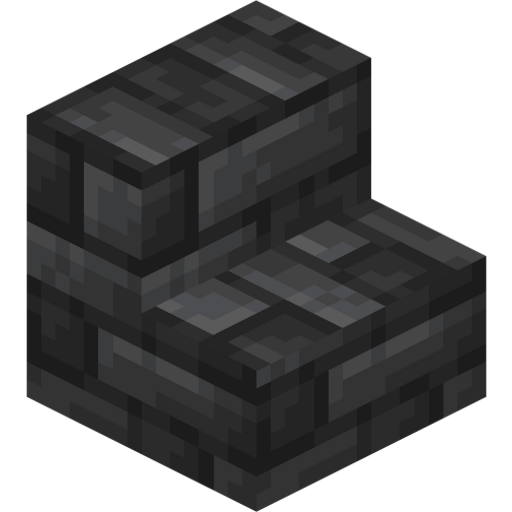 Deepslate Tile Stairs - 3D View