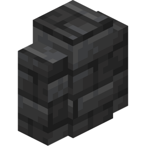 Deepslate Tile Wall - 3D View