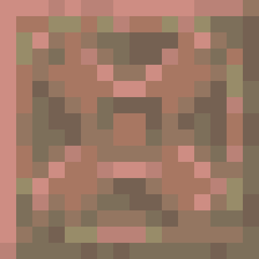 Exposed Chiseled Copper - Flat View