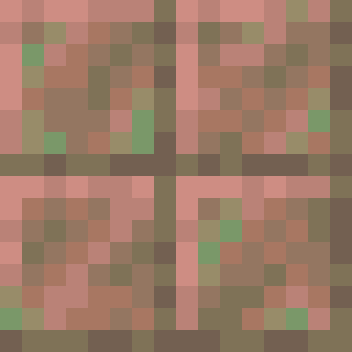 Exposed Cut Copper - Flat View