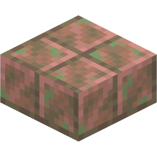 Exposed Cut Copper Slab - 3D View