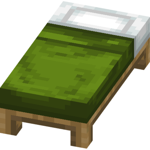 Green Bed - 3D View