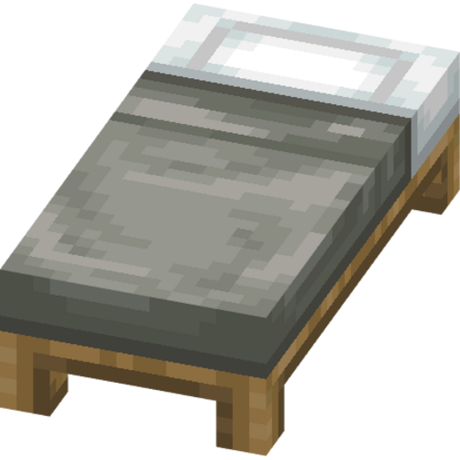Light Gray Bed - 3D View