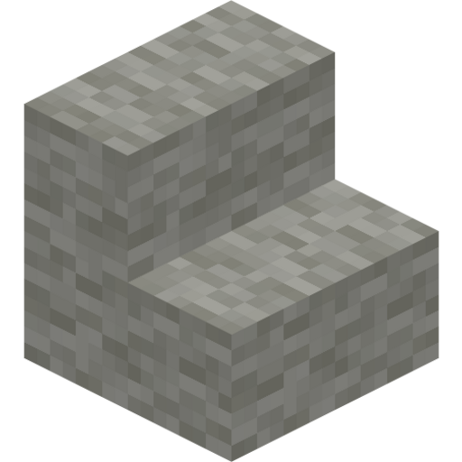 Light Gray Wool Stairs - 3D View