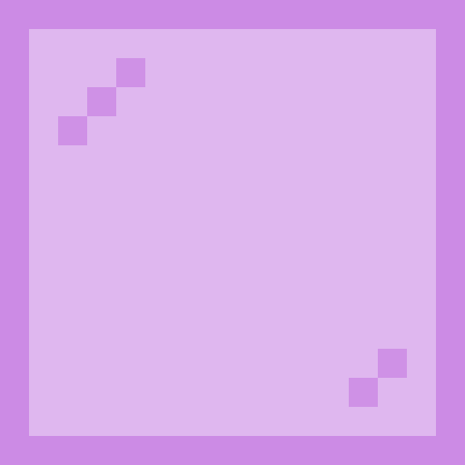 Magenta Stained Glass - Flat View