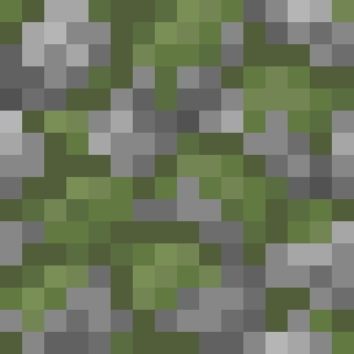 Mossy Cobblestone - Flat View