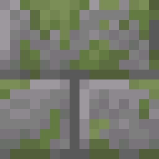 Mossy Stone Bricks - Flat View