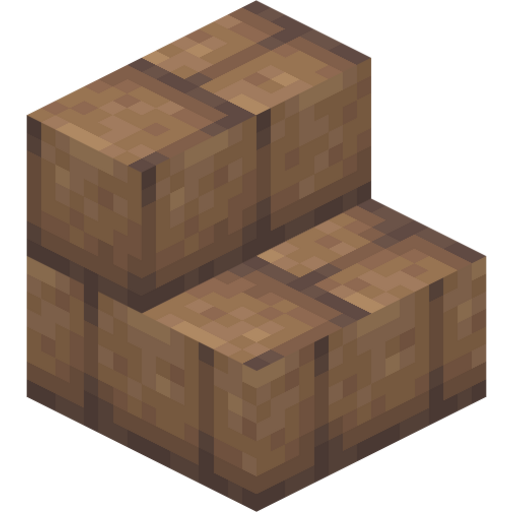 Mud Brick Stairs - 3D View