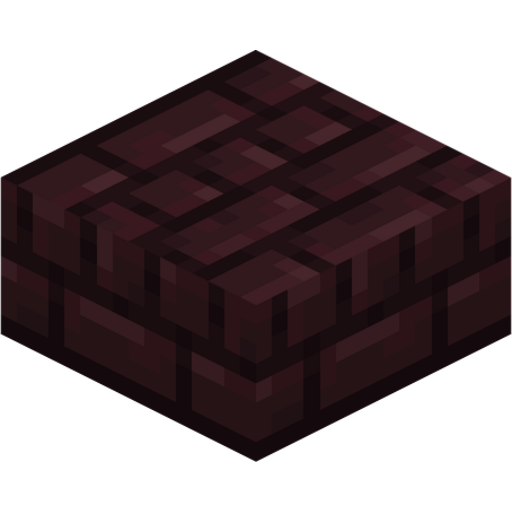 Nether Brick Slab - 3D View