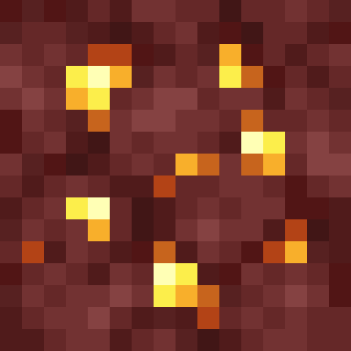 Nether Gold Ore - Flat View