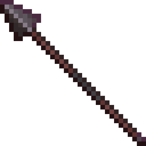 Netherite Spear In Hand
