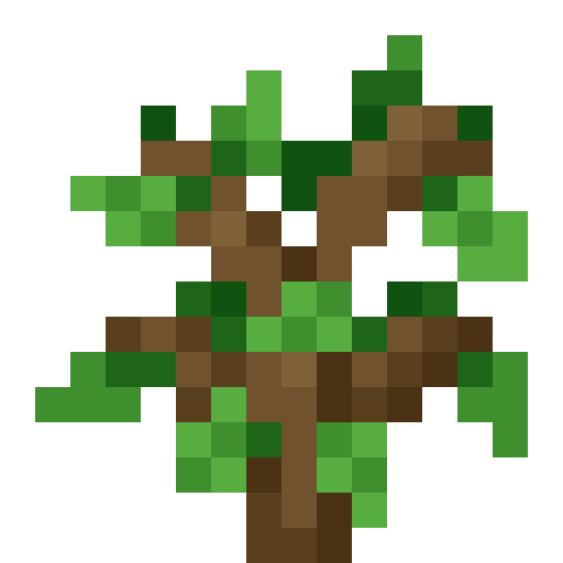 Oak Sapling - Flat View
