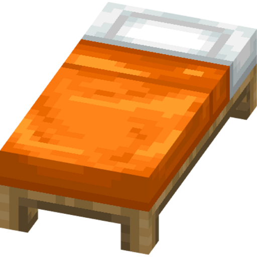 Orange Bed - 3D View