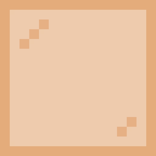 Orange Stained Glass - Flat View