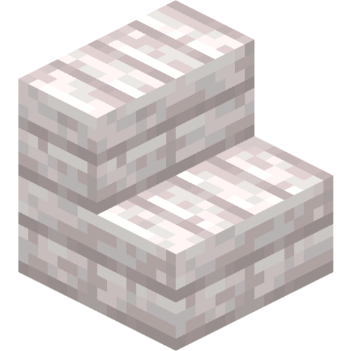 Pale Oak Stairs - 3D View