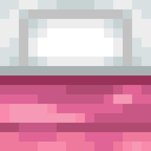 Pink Bed - Flat View