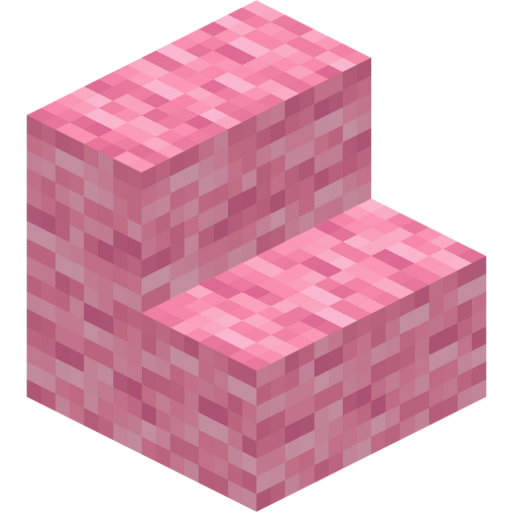 Pink Wool Stairs - 3D View