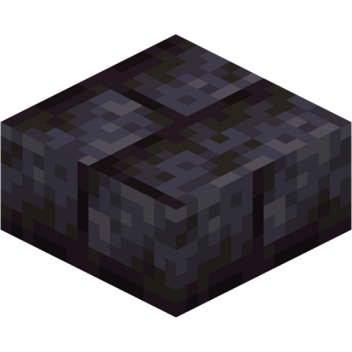 Polished Blackstone Brick Slab - 3D View