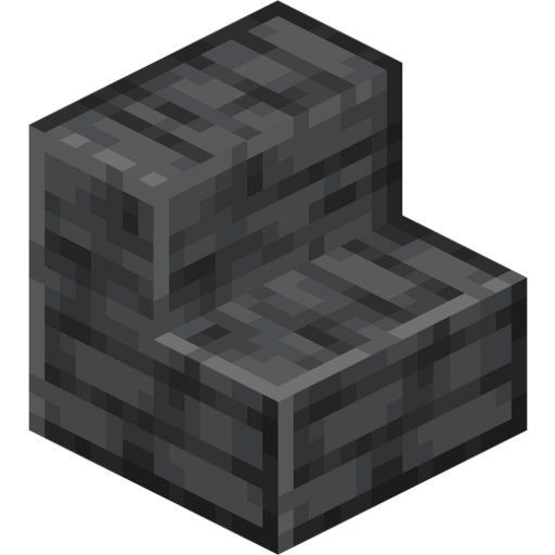 Polished Deepslate Stairs - 3D View