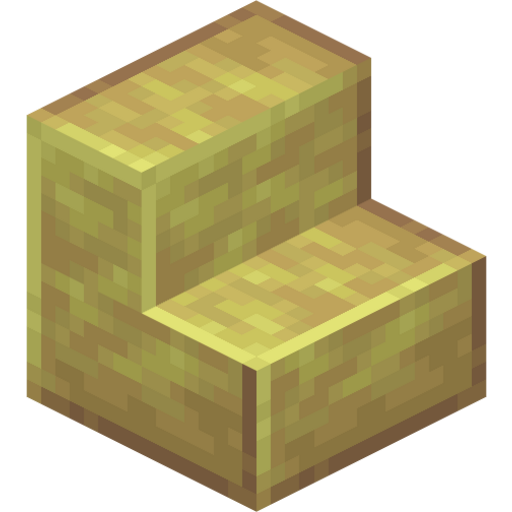 Polished Sulfur Stairs - 3D View