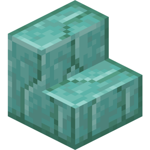 Prismarine Brick Stairs - 3D View