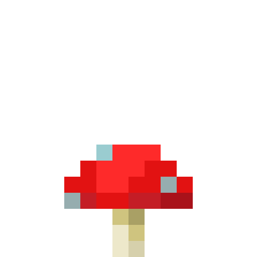 Red Mushroom - Flat View