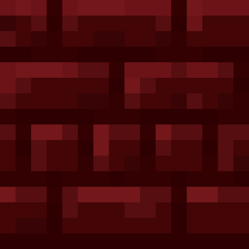 Red Nether Bricks - Flat View