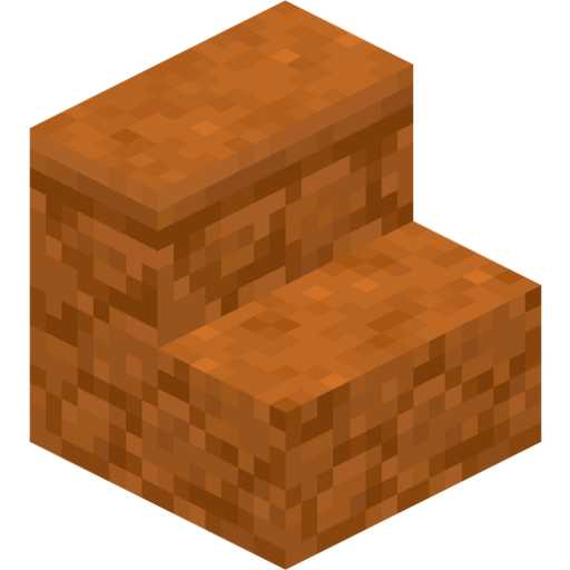 Red Sandstone Stairs - 3D View