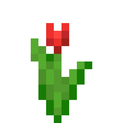 Red Tulip - Flat View