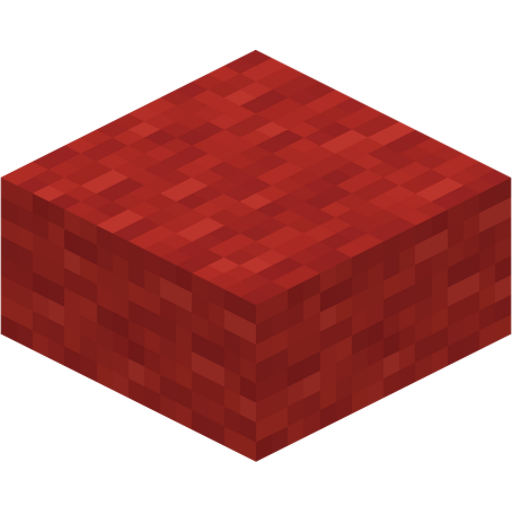Red Wool Slab - 3D View