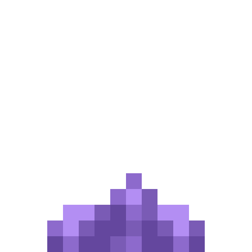 Small Amethyst Bud - Flat View
